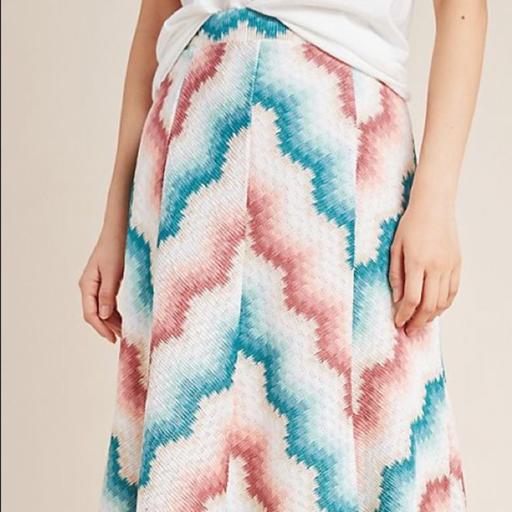 NWT, Anthropologie,Maria Chevron Sweater Skirt